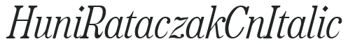 Huni_Rataczak Cn Italic preview