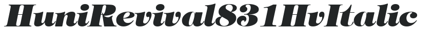 Huni_Revival 831 Hv Italic preview