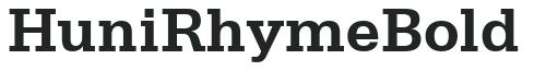 Huni_Rhyme Bold preview