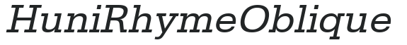 Huni_Rhyme Oblique preview