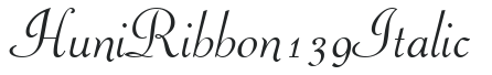 Huni_Ribbon 139 Italic preview