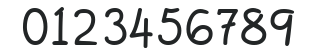 Huni_SusiScript Bold numbers preview