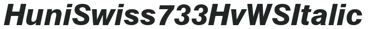 Huni_Swiss 733 Hv WS Italic preview