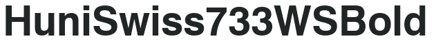 Huni_Swiss 733 WS Bold preview