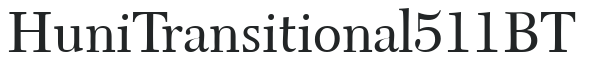 Huni_Transitional 511 BT letters preview