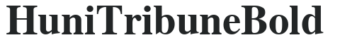 Huni_Tribune Bold preview