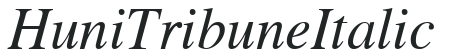 Huni_Tribune Italic preview