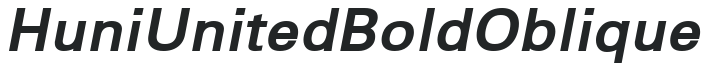 Huni_United BoldOblique preview