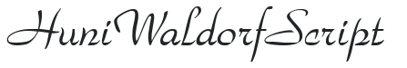 Huni_Waldorf Script preview