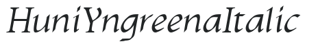 Huni_Yngreena Italic preview