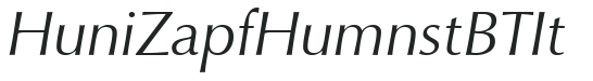 Huni_ZapfHumnst BT It preview