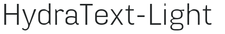 HydraText-Light letters preview
