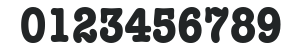 ITCAmericanTypewriter-Condensed Bold numbers preview