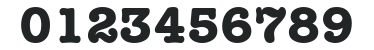 ITC American Typewriter LT Bold Alternate numbers preview