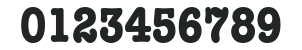 ITC American Typewriter LT Bold Condensed Alternate numbers preview