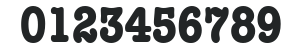 ITC American Typewriter LT Bold Condensed numbers preview