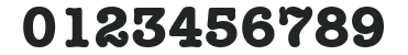 ITC American Typewriter LT Bold numbers preview