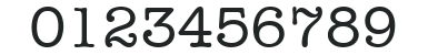 ITC American Typewriter LT Medium numbers preview