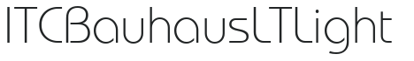 ITC Bauhaus LT Light preview