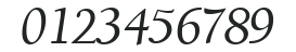 ITCBerkeleyOldstyle-MediumIta numbers preview