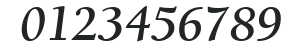 ITC Berkeley Oldstyle LT Bold Italic numbers preview