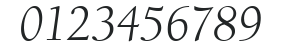 ITC Berkeley Oldstyle LT Book Italic numbers preview