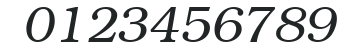 ITCBookman-Light Italic numbers preview