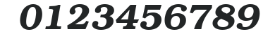 ITC Bookman LT Demi Italic numbers preview
