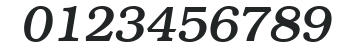 ITC Bookman LT Medium Italic numbers preview