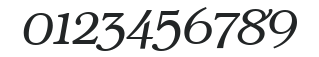 ITC Bookman OsF Light Italic numbers preview