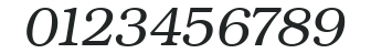 ITC Bookman Profi Light Italic numbers preview