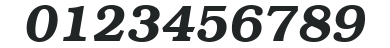 ITC Bookman S Demi Italic numbers preview
