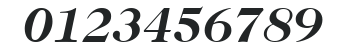 ITCCaslon224-Bold Italic numbers preview