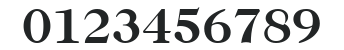 ITCCaslon224-Bold numbers preview