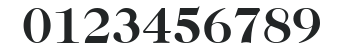ITC Caslon 224 LT Bold numbers preview