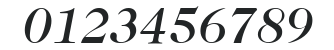 ITC Caslon 224 LT Medium Italic numbers preview