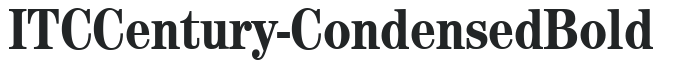 ITCCentury-Condensed Bold preview