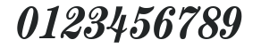 ITCCentury-Condensed Bold Italic numbers preview