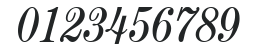 ITCCentury-CondensedBook Italic numbers preview