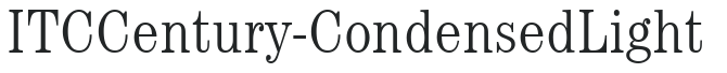 ITCCentury-CondensedLight preview
