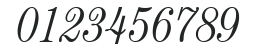 ITCCentury-CondensedLight Italic numbers preview