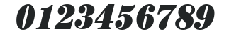 ITCCentury-UltraCondensed Italic numbers preview
