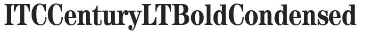 ITC Century LT Bold Condensed preview