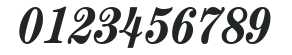 ITC Century LT Bold Condensed Italic numbers preview