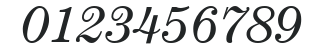 ITC Century LT Book Italic numbers preview