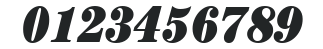 ITC Century LT Ultra Condensed Italic numbers preview