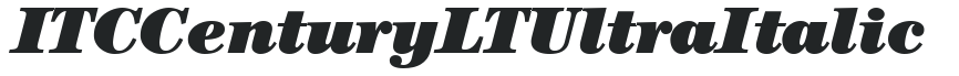 ITC Century LT Ultra Italic preview