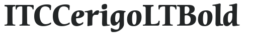 ITC Cerigo LT Bold preview