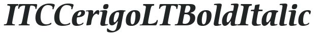 ITC Cerigo LT Bold Italic preview