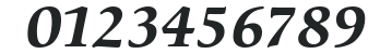 ITC Cerigo LT Bold Italic numbers preview